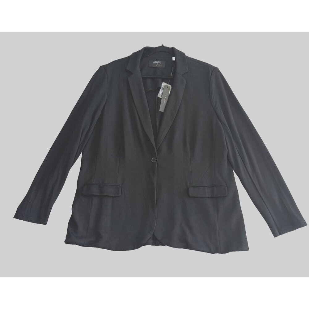 Elie Tahari Black Blazer Jacket Long Sleeves Collared Women's Size XL NWT